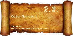 Reis Marcell névjegykártya